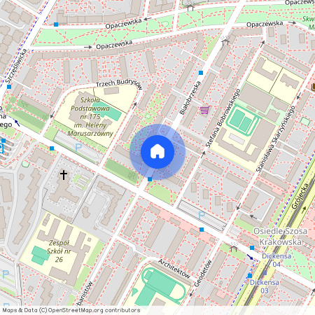 ul. Białobrzeska, Szczęśliwice, Ochota, Warszawa, mazowieckie