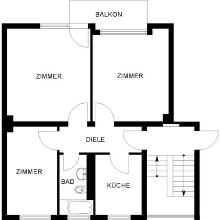 3- Zimmer Wohnung in Altenbochum - Foto 4