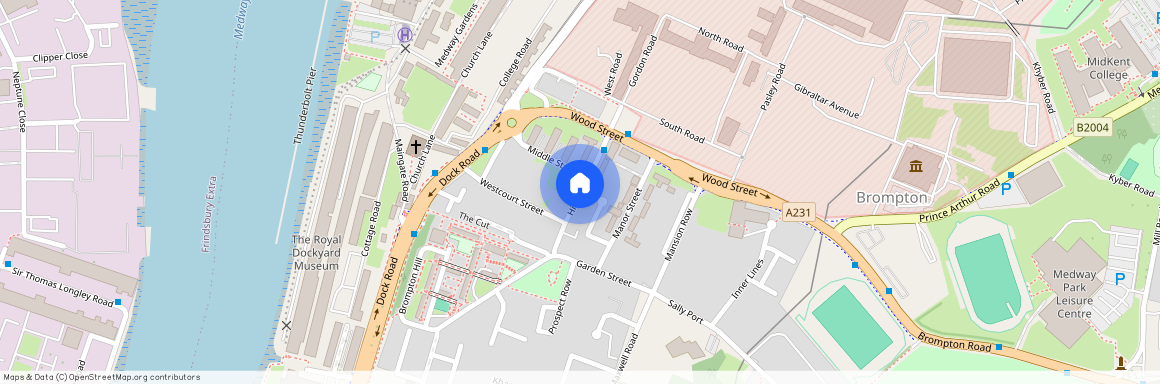 High Street, Brompton, Gillingham, Kent, ME7