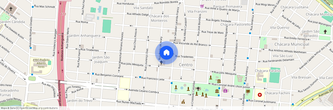 Rua Tiradentes, Centro, SP, Araras