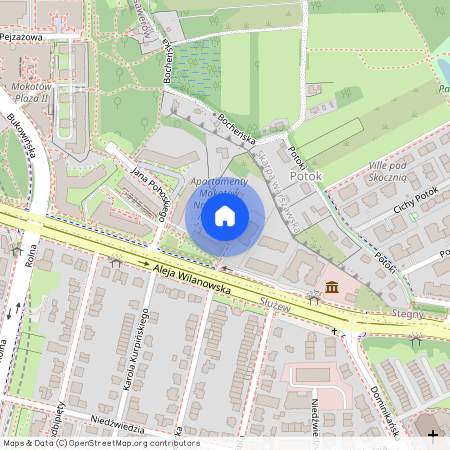 al. Aleja Wilanowska 214, Ksawerów, Mokotów, Warszawa, mazowieckie