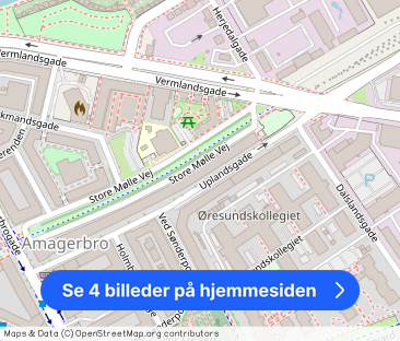 Lyst værelse på 16 m² m/altan Tæt på Amagerbro St. - Foto 1