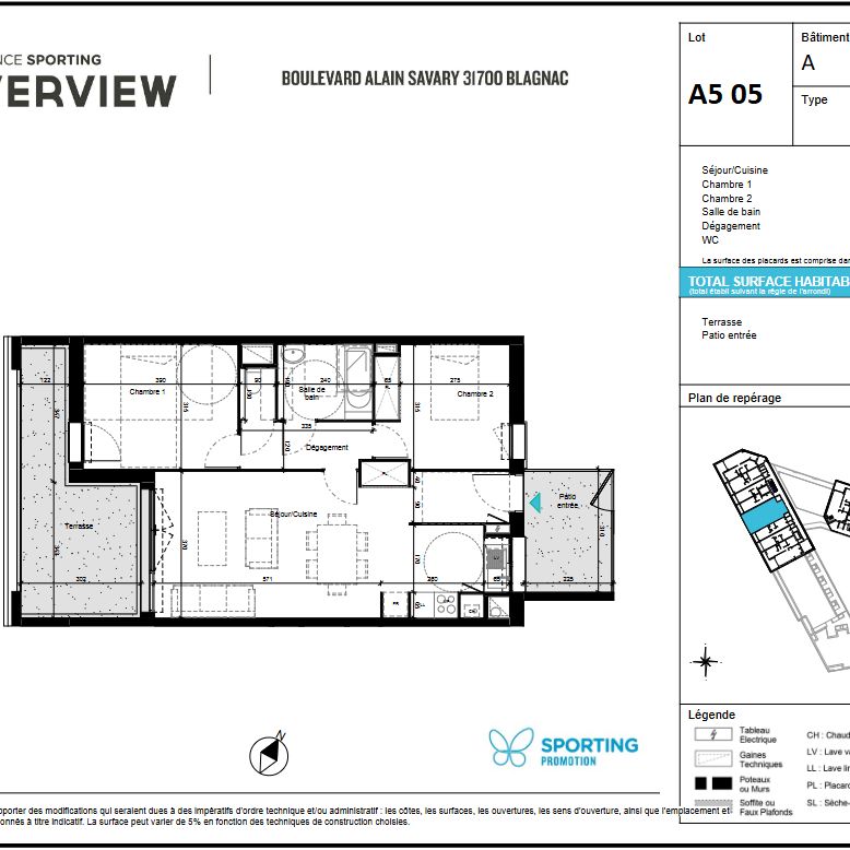 Appartement 3 pièces - Photo 1