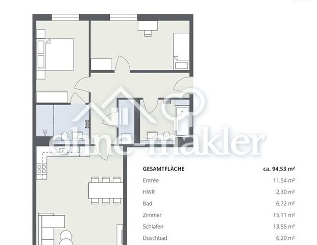 3-Zimmer-Neubauwohnung mit Terrasse & eigenem kleinen Garten - Foto 1