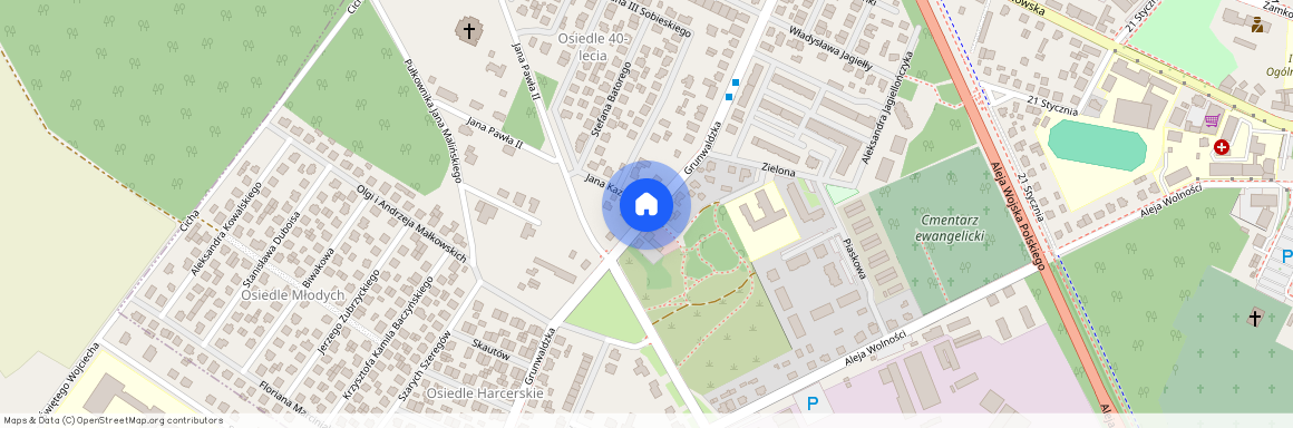 ul. Grunwaldzka, Ostrzeszów, Ostrzeszów, ostrzeszowski, wielkopolskie