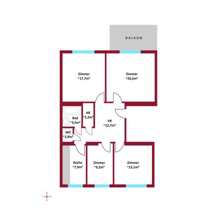 Direkt in Nußdorf neben traditionsreichen Heurigen | Loggia in den ruhigen Innenhof | teilmöbliert | inkl. Garage | 4-Zimmer - Foto 3