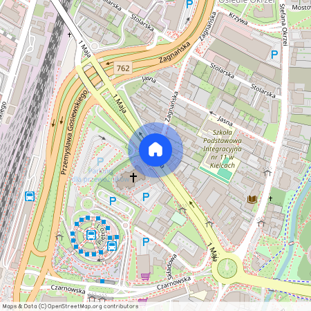 1 Maja z garażem, Śródmieście, Kielce, świętokrzyskie