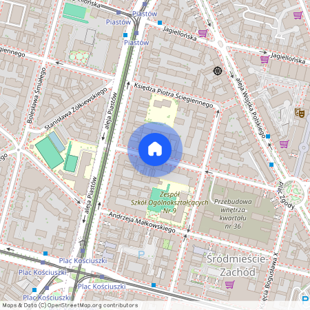 ul. Bohaterów Getta Warszawskiego, Śródmieście-Zachód, Śródmieście, Szczecin, zachodniopomorskie