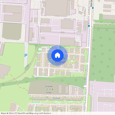 ul. Mariana Domagały, Złocień, Bieżanów-Prokocim, Kraków, małopolskie