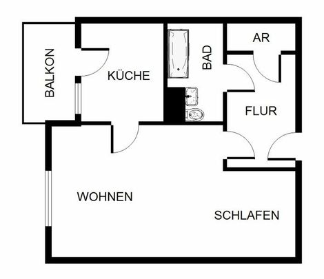 Ihr neues Zuhause: günstige 2,5-Zimmer-Wohnung (WBS) - Foto 1