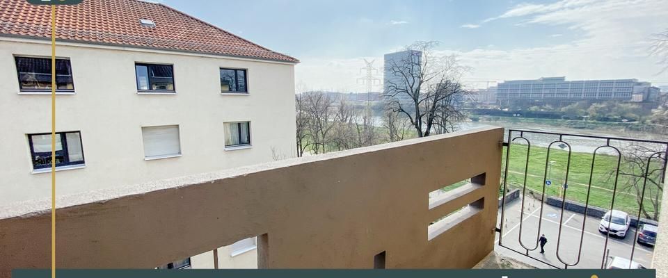 Möbliertes 1-Zimmer-Apartment in direkter Neckarlage – mit 2 Balkonen und Tageslichtbad - realunis - Foto 1