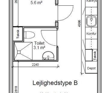 2-værelses studiebolig - Photo 5