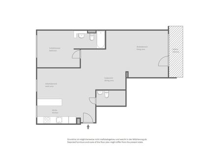 Sehr schöne möblierte Wohnung in Moosach - Foto 5