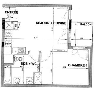Location Appartement 2 pièces 40m² MELUN 77000 - Photo 4