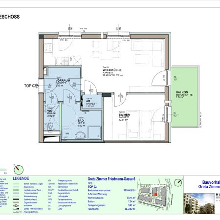 2-Zimmer-Wohnung mit Balkon, Top 3 - Photo 3