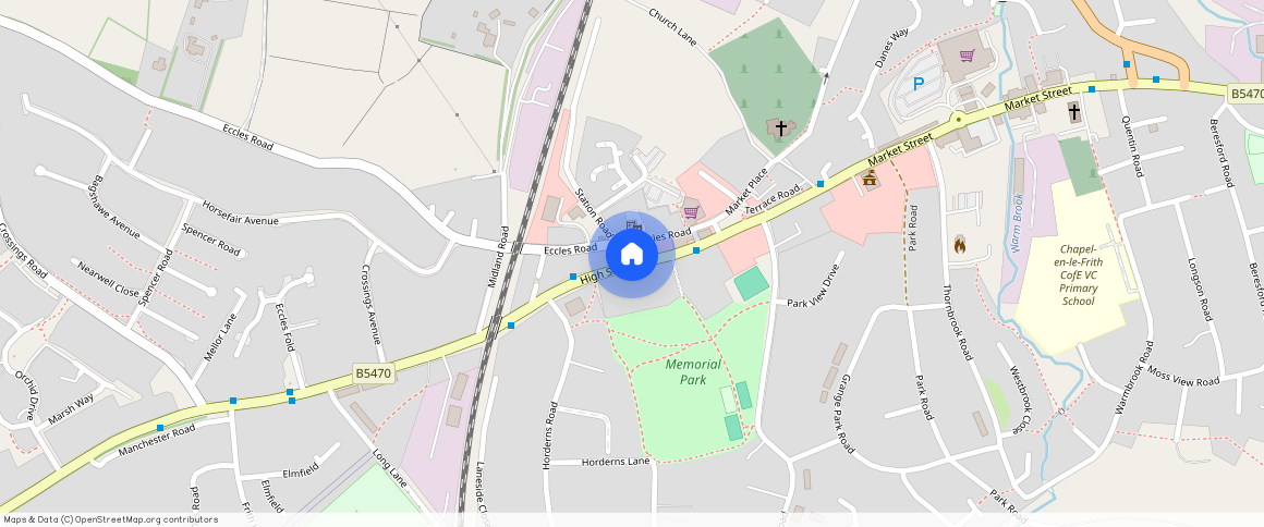 High Street, Chapel-En-Le-Frith, High Peak, SK23