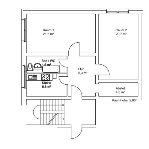 Gemütliche 2-Zimmerwohnung plus 300,00 € Gutschein - Foto 1