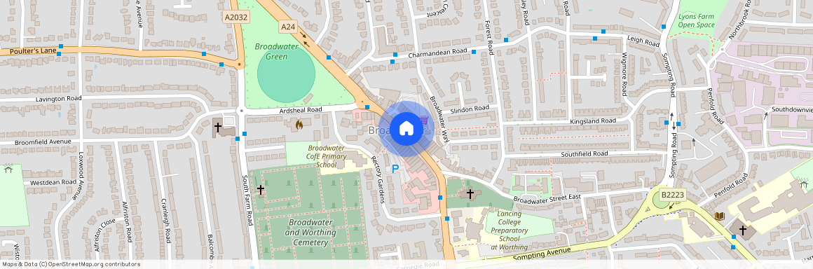 Cricketers Parade, Broadwater Street West, Worthing, West Sussex, BN14