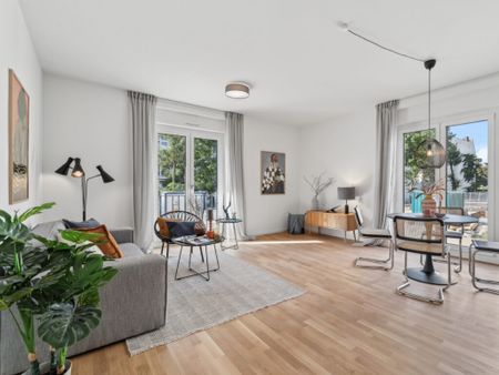 Moderne Neubauwohnung mit Mietergarten: stilvolle 3-Zimmer-Neubau mit Einbauküche - Photo 3