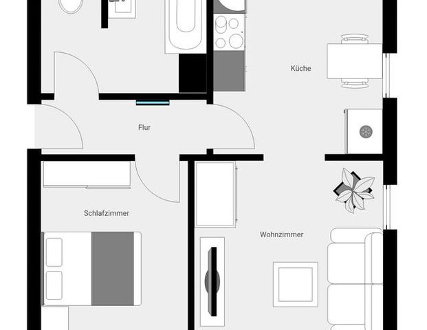 Gemütliche Single-Dachgeschosswohnung mit toller Aussicht - Photo 1
