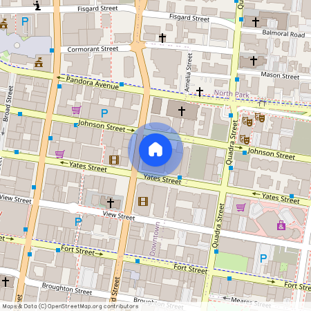 google map, Victoria, Victoria, Capital, V8W 0B7