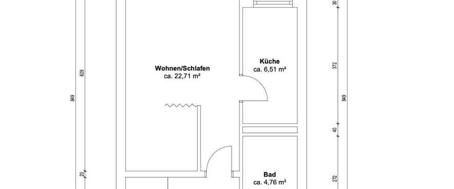 Möblierte Wohnung in Barmbek, Bramfelder Straße 52 - Photo 1