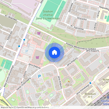 ul. Jana Kiepury 1, Stary Sosnowiec, Sosnowiec, śląskie