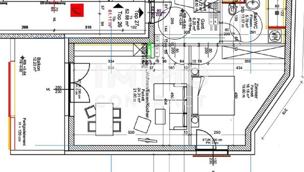 Ruhig gelegene 2- Zimmer - Wohnung mit großem Balkon | Kärntnerstraße 538 Top 27 - Photo 1