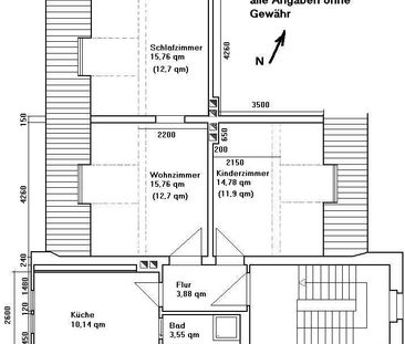 Lichtdurchflutete Dachgeschosswohnung in Roßbach im Geiseltal - Foto 1