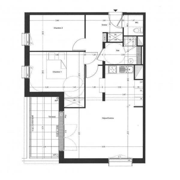 Appartement 3 pièces - - Photo 1