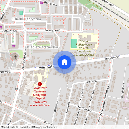 ul. Warszawska, Wieruszów, Wieruszów, wieruszowski, łódzkie