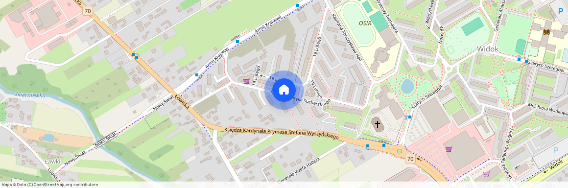 ul. mjr. Henryka Sucharskiego, Skierniewice, łódzkie