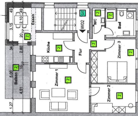 Hochwertig ausgestattetes Business-Apartment "Emil" in KA-Durlach - Photo 1