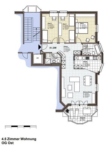 4.5 Zimmer, 110 m² - Photo 5