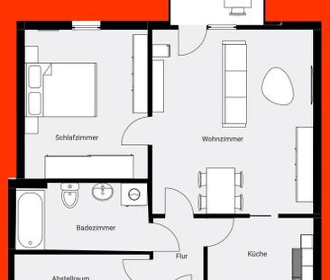 2-Zimmer-Wohnung mit BALKON und Personenaufzug mit Blick in die Bac... - Photo 4