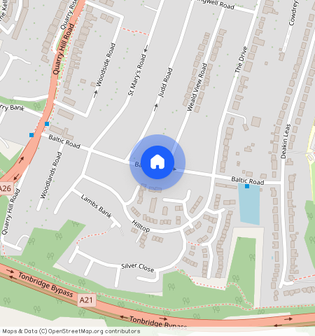 Two Bedroom Terraced House with Garden, Baltic Road, Tonbridge