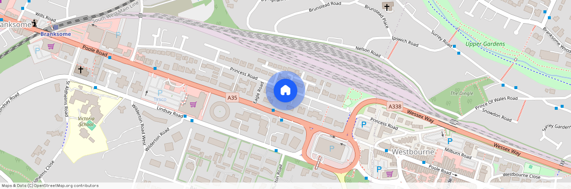 Princess Road, Branksome, Poole, Dorset, BH12