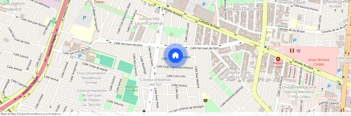 Atletico de Bilbao, Colonia Arboledas del Sur, C.P. 14376, Df / Cdmx