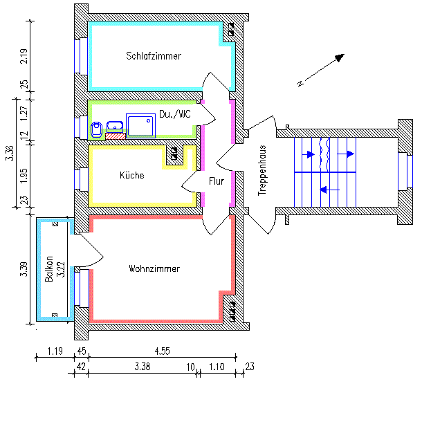 2-Raum-Wohnung mit Balkon am Campus - Foto 1