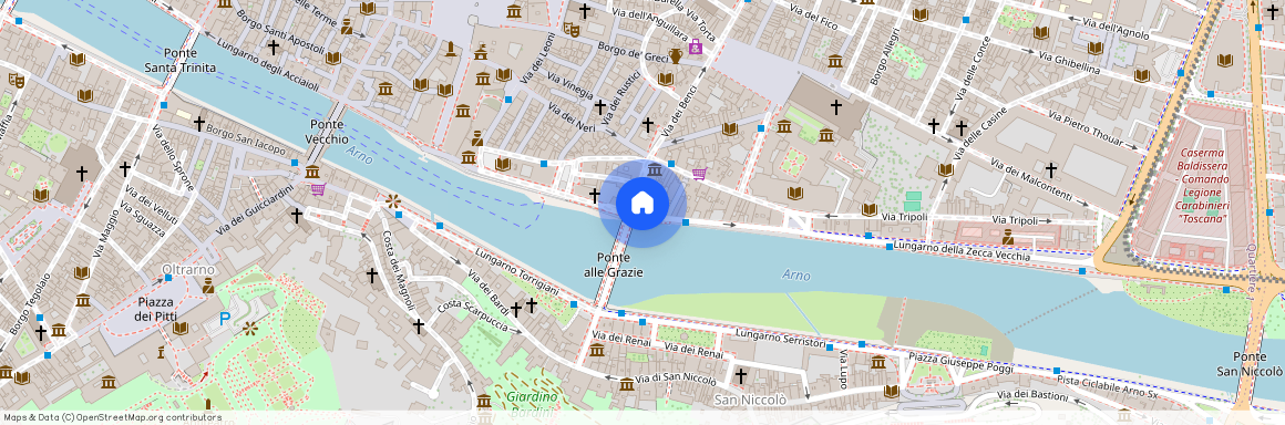 Lungarno delle Grazie, Florence, Tuscany 50122