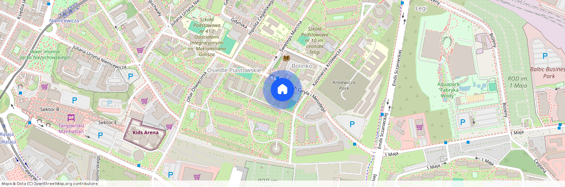 ul. Edwarda Dembowskiego, Niebuszewo-Bolinko, Śródmieście, Szczecin, zachodniopomorskie