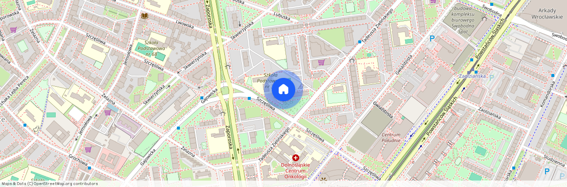 ul. Tadeusza Zielińskiego, Powstańców Śląskich, Krzyki, Wrocław, dolnośląskie