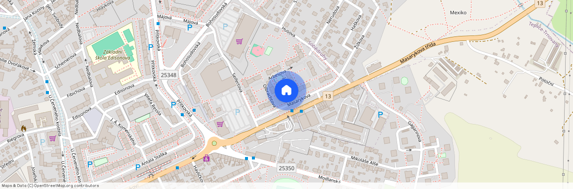 Masarykova třída 1598, Teplice