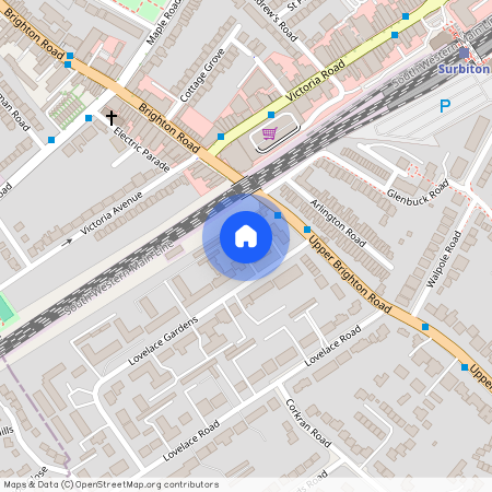 Lockesley Square, Surbiton, Lovelace Gardens, KT6 6RT, Surrey