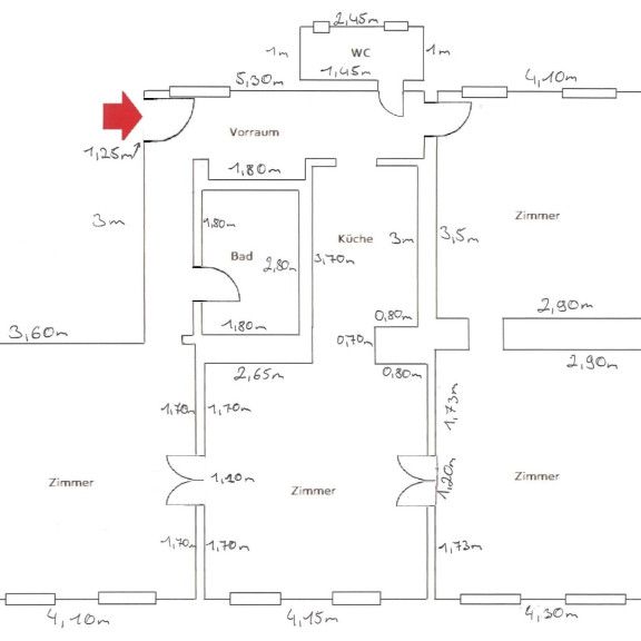 AKH Nähe! UNBEFRISTET generalsaniert 4 getrennt begehbare Zimmer - Photo 1