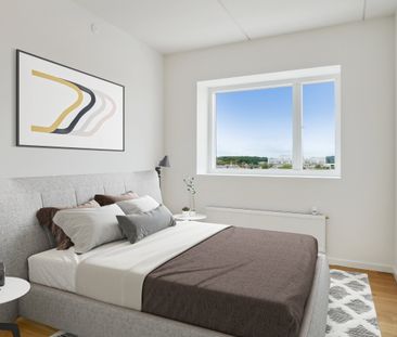 Taghaverne – Stor 4-værelses lejlighed med flot udsigt over byen - Foto 3