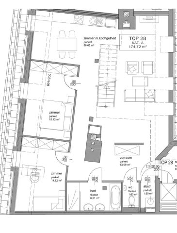 Gumpendorfer Straße: 5-Zimmer-Maisonette mit Terrasse - Photo 5