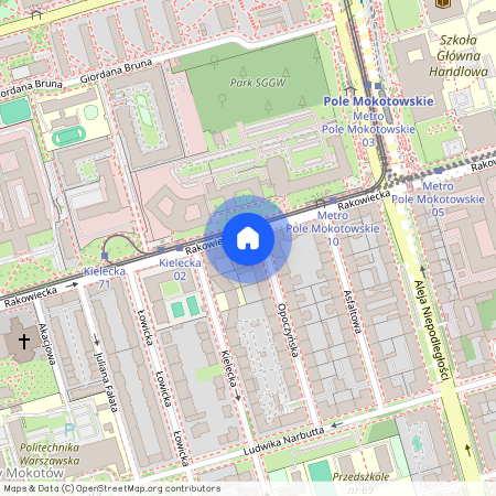 ul. Rakowiecka, Stary Mokotów, Mokotów, Warszawa, mazowieckie