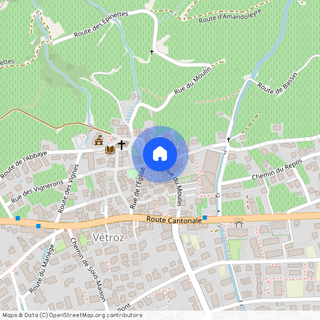 1963, Vétroz, Rue du Moulin