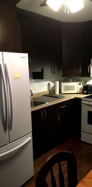 Bromont, 3 1/2 demi-ss avec table de cuisine, chaises et base de lit avec matelas queen, remise et stationnement inclus ... 5 mins de la montagne !!! - Photo 1